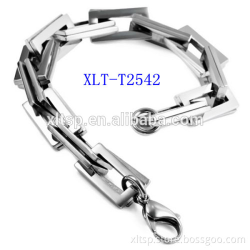 fashion titanium chain jewelry 8mm silver color sexy charm bracelet
